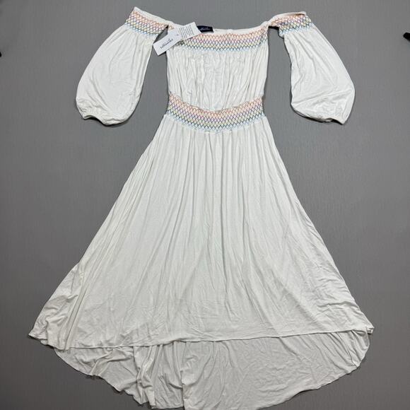 NWT Swimsuits for All Elle Dress Cover Up Size M 10/12 Rainbow Resort Wear Midi - Picture 6 of 14